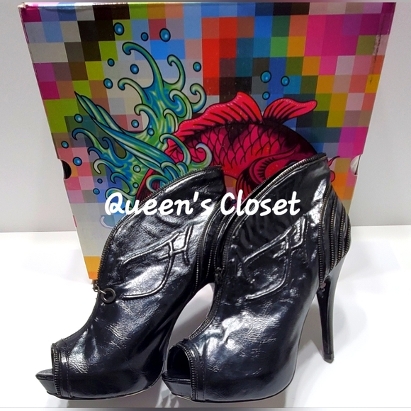 Ed Hardy | Mumbai Stiletto Ankle Booties |💥BRAND NEW - Picture 4 of 11